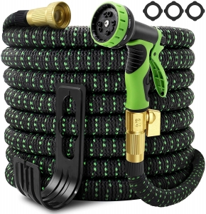 25FT/50FT/75FT/100FT Expandable Garden Hose With Brass Connector